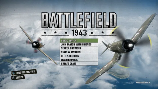 Main menu